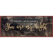 Metallschild lang - You are my light