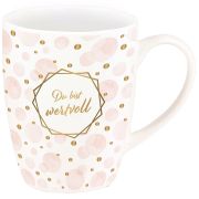 Tasse "Du bist wertvoll" (Gold-Edition)