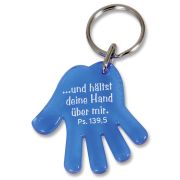 Schlüsselanhänger "Hand" - blau