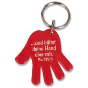 Schlüsselanhänger "Hand" - rot