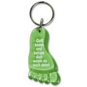 Schlüsselanhänger "Fuß" - grün