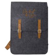 Produktbild des Artikels , Rucksack Filz "Du bist bei mir" - dunkelgrau