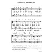 Produktbild des Artikels Noten - Download, Gelobt sei Gott im höchsten Thron