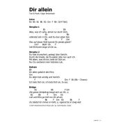 Produktbild des Artikels Noten - Download, Dir allein