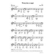Produktbild des Artikels Noten - Download, Wenn du es sagst / If You say go