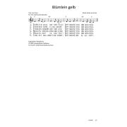 Produktbild des Artikels Noten - Download, Blümlein gelb / Boterbloem