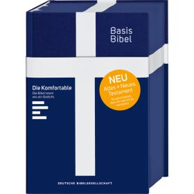 BasisBibel. Die Komfortable. Leinenedition. blau