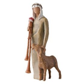 Willow Tree Figur "Hirte mit Sackpfeife und Ziege"