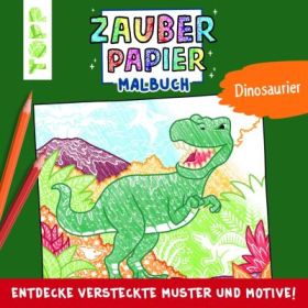 Produktbild des Artikels Zauberpapier Malbuch Dinosaurier (Buch - Kartoniert)