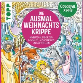 Colorful Christmas - Die Ausmal-Weihnachtskrippe