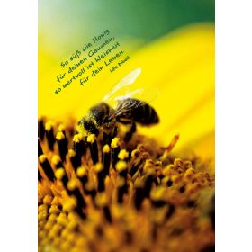 Postkarte "So süß wie Honig" - 5 Stück