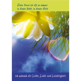 Postkarte "Ich wünsche dir Liebe, Licht und Leichtigkeit" - 5 Stück