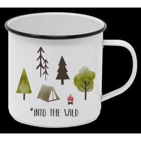 Emaille-Becher "Into the wild"
