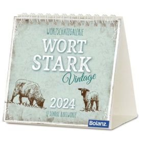 Wortstark 2024 - Vintage - Minikalender