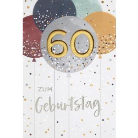 Faltkarte 60 "Zum Geburtstag"