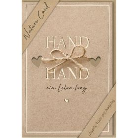 Produktbild des Artikels Schreibwaren Faltkarte "Hand in Hand"