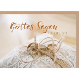 Produktbild des Artikels Schreibwaren Faltkarte "Gottes Segen" - Ringe