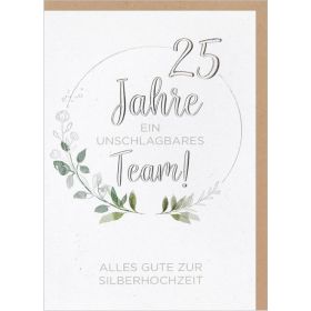 Produktbild des Artikels Schreibwaren Faltkarte "Zur Silberhochzeit"