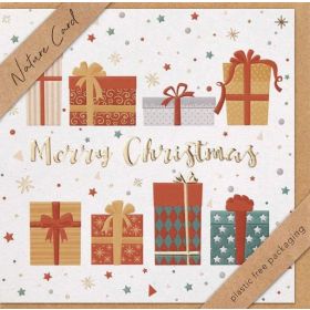 Produktbild des Artikels Faltkarte "Merry Christmas"/Bunte Päckchen (Schreibwaren)