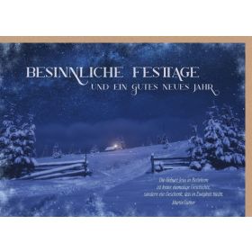 Produktbild des Artikels Faltkarte "Besinnliche Festtage" (Schreibwaren)