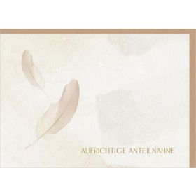 Produktbild des Artikels Faltkarte "Aufrichtige Anteilnahme" , veredelt (Schreibwaren)