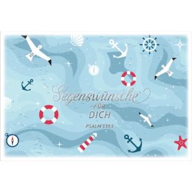 Faltkarte "Segenswünsche für Dich" - Einsegnung/Bibl. Unterricht