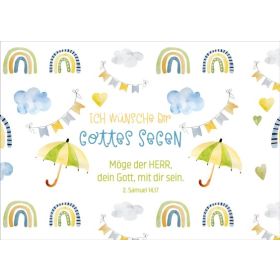 Postkartenserie "Gottes Segen/Regenschirme" 12 Stk.