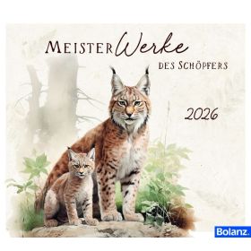 Produktbild des Artikels MeisterWerke des Schöpfers 2026 - Tischkalender (Kalender - Spiralbindung)