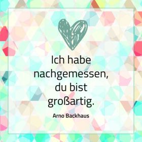 Produktbild des Artikels Magnet: Ich habe nachgemessen, du bist großartig. ()