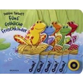 Fünf fröhliche Froschkinder