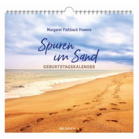 Produktbild des Artikels Kalender - Spiralbindung Spuren im Sand - immerwährender Geburtstagskalender