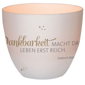 Windlicht LichterZeit "Dankbarkeit"