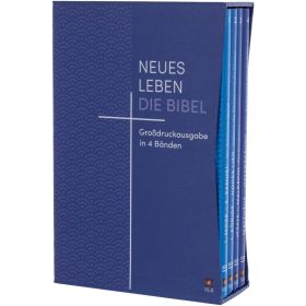 Neues Leben. Die Bibel, Großdruckausgabe 4 Bände mit Registerstanzung