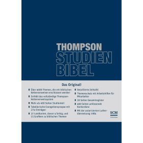 Thompson Studienbibel - ital. Kunstleder, blau, mit Reißverschluss