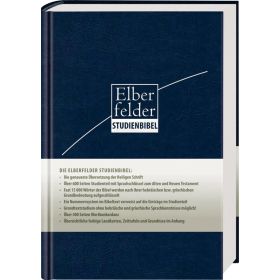 Produktbild des Artikels Elberfelder Studienbibel - ital. Kunstleder, blau (Bibel - Kunstleder)