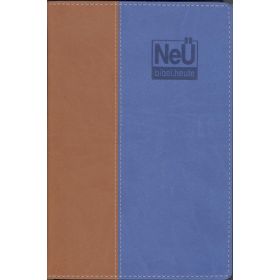 Produktbild des Artikels NeÜ Bibel.heute - Standard - zweifarbig Braun/Blau (Bibel - Kunstleder)