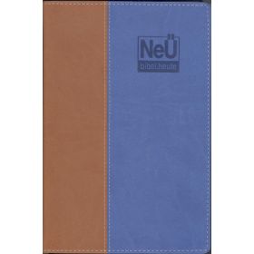 NeÜ Bibel.heute - Standard - zweifarbig Braun/Blau