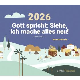 Produktbild des Artikels Gott spricht: Siehe, ich mache alles neu! 2026 - Tischkalender (Kalender - Spiralbindung)
