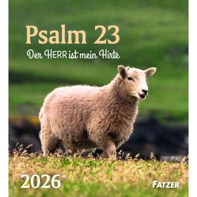 Produktbild des Artikels Psalm 23 - Tischkalender 2026 (Kalender - Spiralbindung)