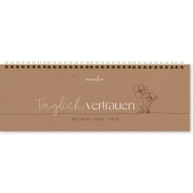 Produktbild des Artikels Täglich vertrauen 2026 - Wochenplaner (Kalender - Spiralbindung)