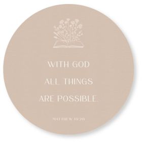 Produktbild des Artikels Wandschmuckbild: With God - 25cm ()