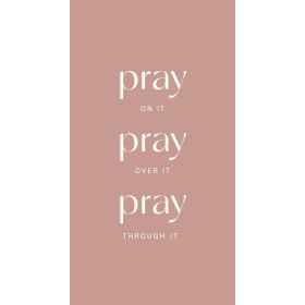 Produktbild des Artikels Metallschild: Pray on it ()