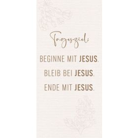 Produktbild des Artikels Metallschild: Tagesziel Jesus ()