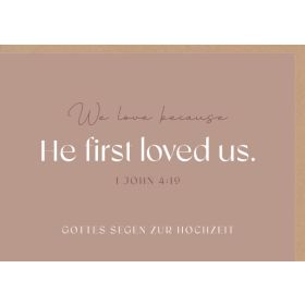 Produktbild des Artikels Schreibwaren Faltkarte "He first loved us"