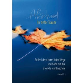Produktbild des Artikels Faltkarte "Abschied - In tiefer Trauer" (Schreibwaren)