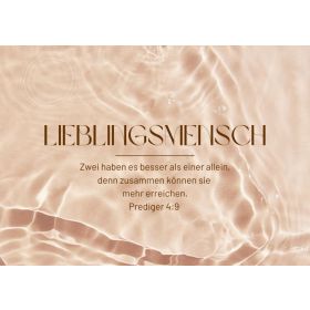 Produktbild des Artikels Postkarte "Lieblingsmensch" (Schreibwaren)