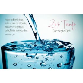 Produktbild des Artikels Schreibwaren Faltkarte "Zur Taufe"