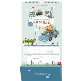 Produktbild des Artikels Unsere kunterbunte Familie 2026 - Familienplaner (Kalender - Spiralbindung)