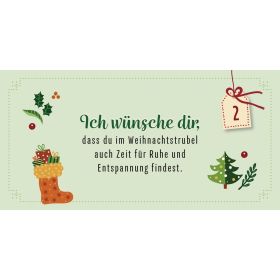 Produktbild des Artikels 24 liebe Weihnachtsgrüße für dich - Mini-Adventskalender ()