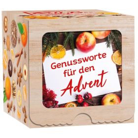 Produktbild des Artikels Adventskalender Roll-Box "Genussworte für den Advent" (Schreibwaren)
